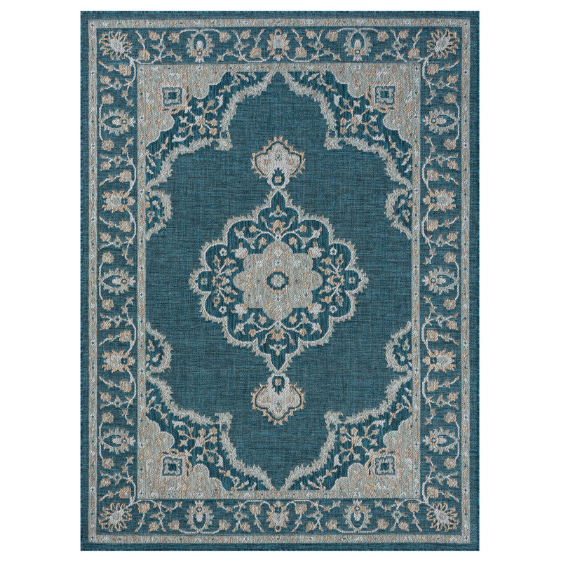 Kiany Flatweave Oriental Indoor Rug, Rectangle 7'7" x 10'