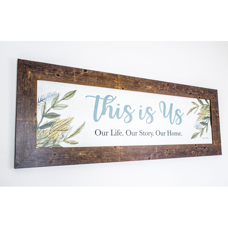 This Is Us - Reproduction d'art graphique encadré, Brun