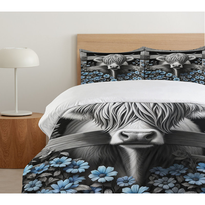 Rustic Duvet Cover, King Duvet Cover + 2 Standard Shams
