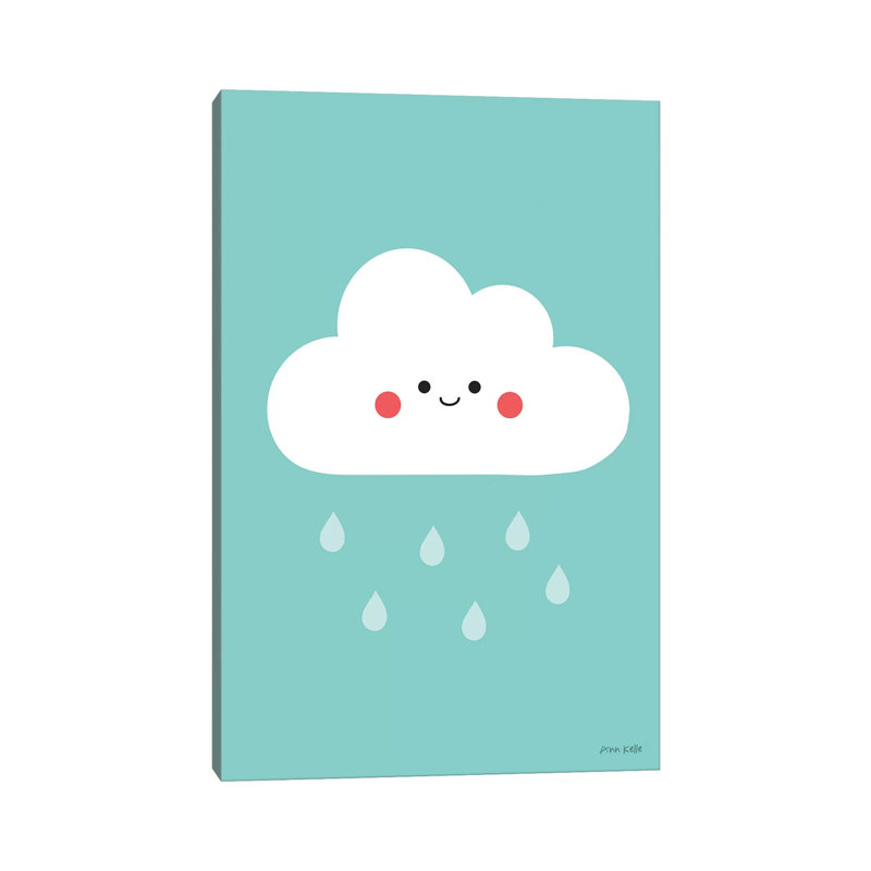 Happy Cloud Li - Wrapped Canvas Print, 20.32 cm H x 30.48 cm W