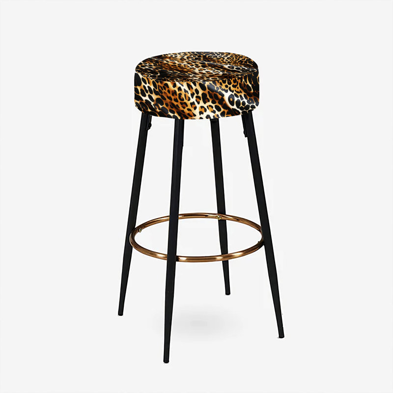 Gazal - Animal Print Bar Stools Set Of 2