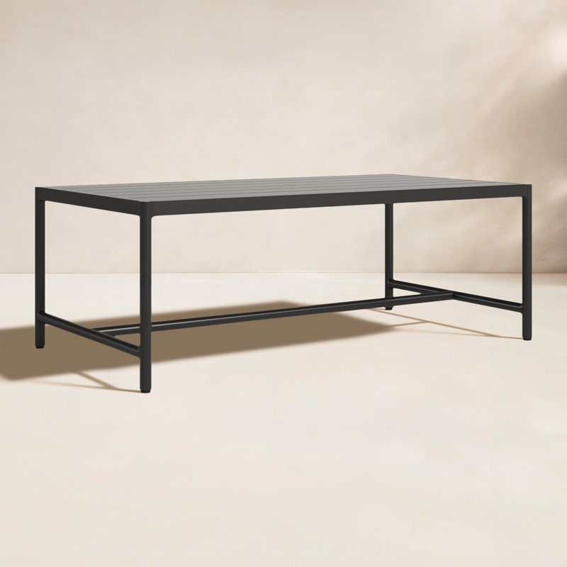 Esme Rectangular Metal Outdoor Coffee Table , 50'' in. W 26.8'' in. D
