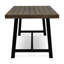 Mobilier d'extérieur en bois - Table industrielle moderne pour utilisation en gris et noir