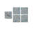 4-Piece Square Resin And Terrazzo Coasters