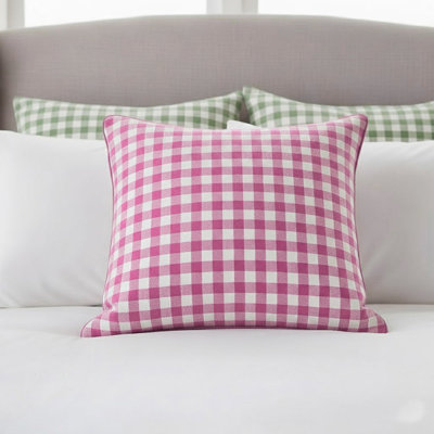Gingham Pattern Euro Sham