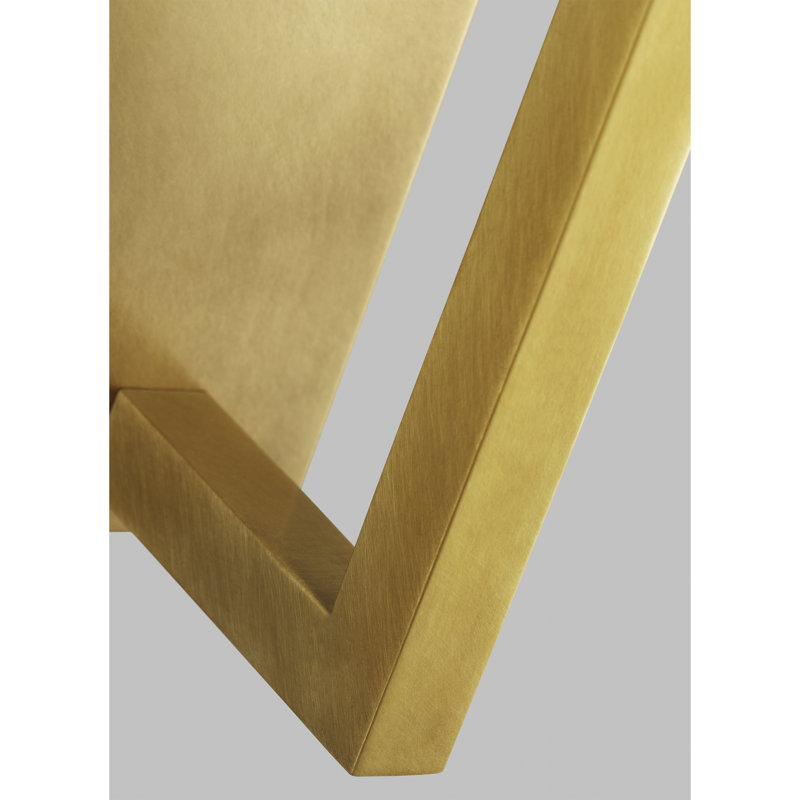 Stagger 1 - Light LED Armed Sconce, Natural Brass, 25.1" H x 4.5" W x 4.2" D