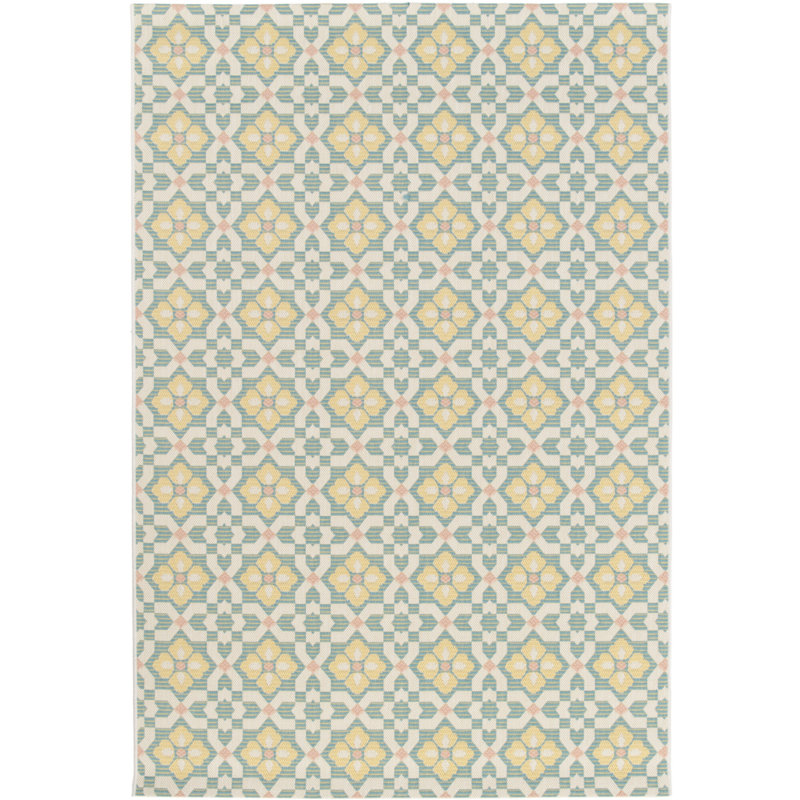 Danyar Geometric Shapes Indoor / Outdoor Area Rug, Rectangle 200 x 290cm