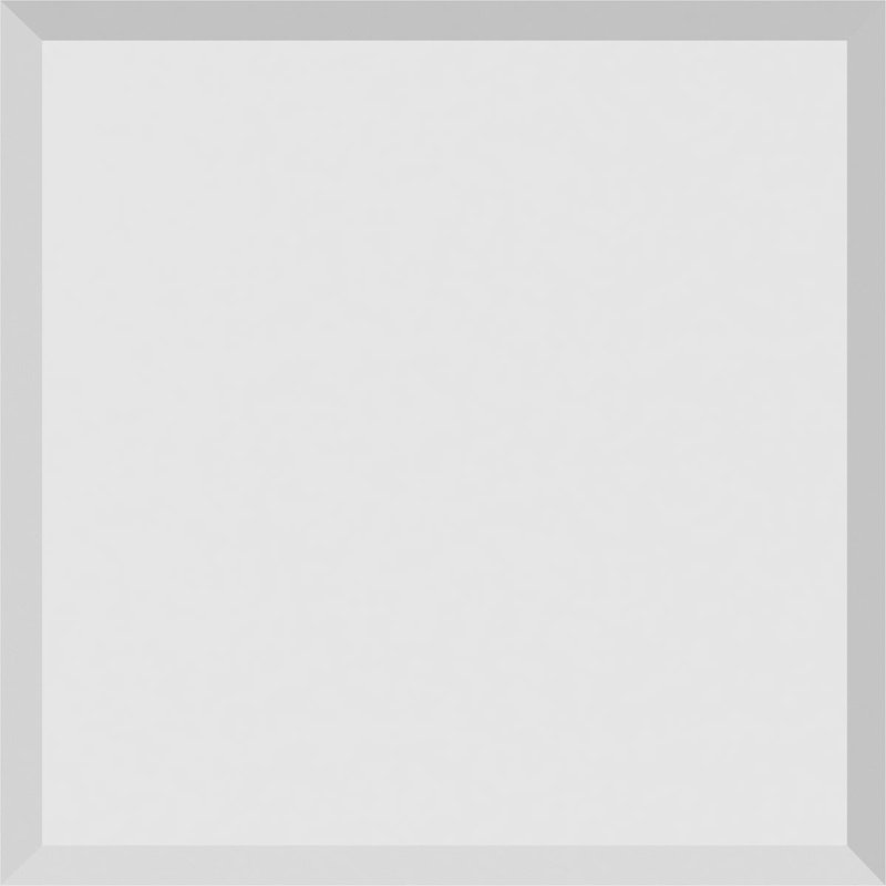 Rosette standard Sedgwick avec bord biseauté, H 5 po x l 5 po x p 0,5 po