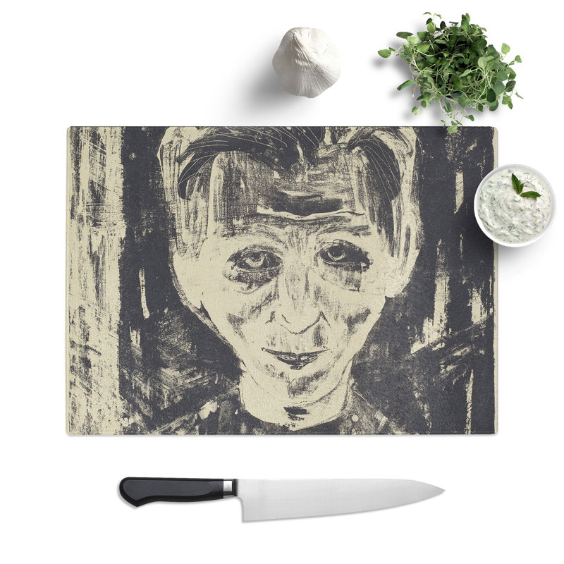 Self-Portrait Vol.5 by Walter Gramatte Chopping Board, 0.4cm H x 20cm W x 28.5cm L