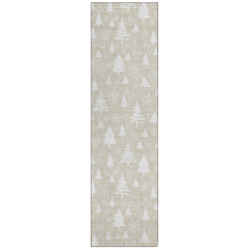 Tapis tissé à la machine Xhevrie, Tapis de couloir 2 pi 3 po x 7 pi 6 po