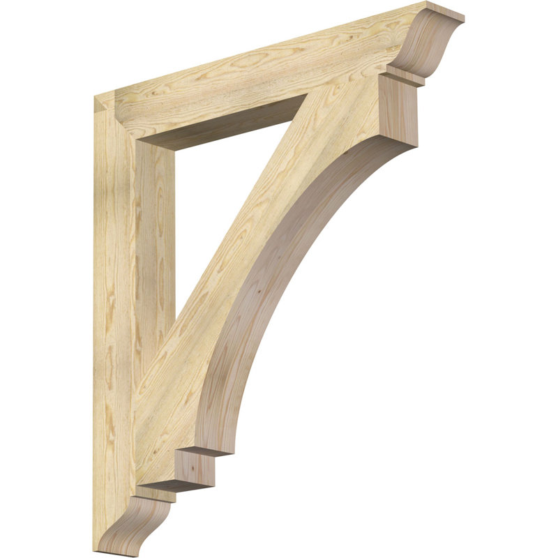 H 6 po x P 6 po Support en bois / corbeau, Sapin de Douglas, H 48 po x l 6 po x P 44 po