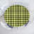 Gracie Oaks Olive Green Fitted Round Tablecloth Diameter Dark Green Yellow Brown-872124679