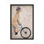 Impression sur toile tendue Fab Funky «Poodle on Bicycle»-72402556-72402555-72402562
