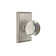 Privacy Providence Crystal Clear Acrylic Knob with Rectangular Rose