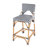 Estela Rattan Counter Stool, Navy Blue/White-101833064