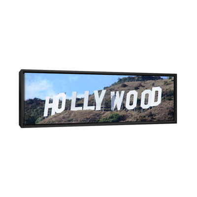 «Hollywood Skyline Cityscape», reproduction de photo sur toile en bleu et brun