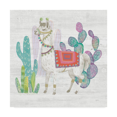 Tomy 'Lovely Llamas V' Canvas Art