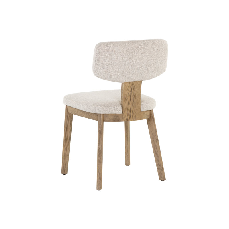 Rickett Upholstered Dining Chair, Weathered Oak
