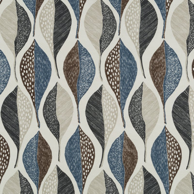 Global Expressions Woodblock Leaf 100% Cotton Fabric