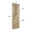Porte de grange à panneaux et en bois avec quincaillerie d'installation-70255620-70255621