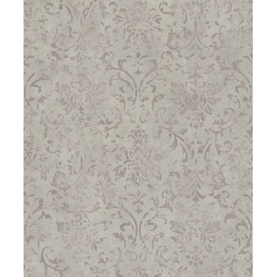 Kavalier Mottled Damask 10.05M X 53Cm Metallic Elements Wallpaper Roll