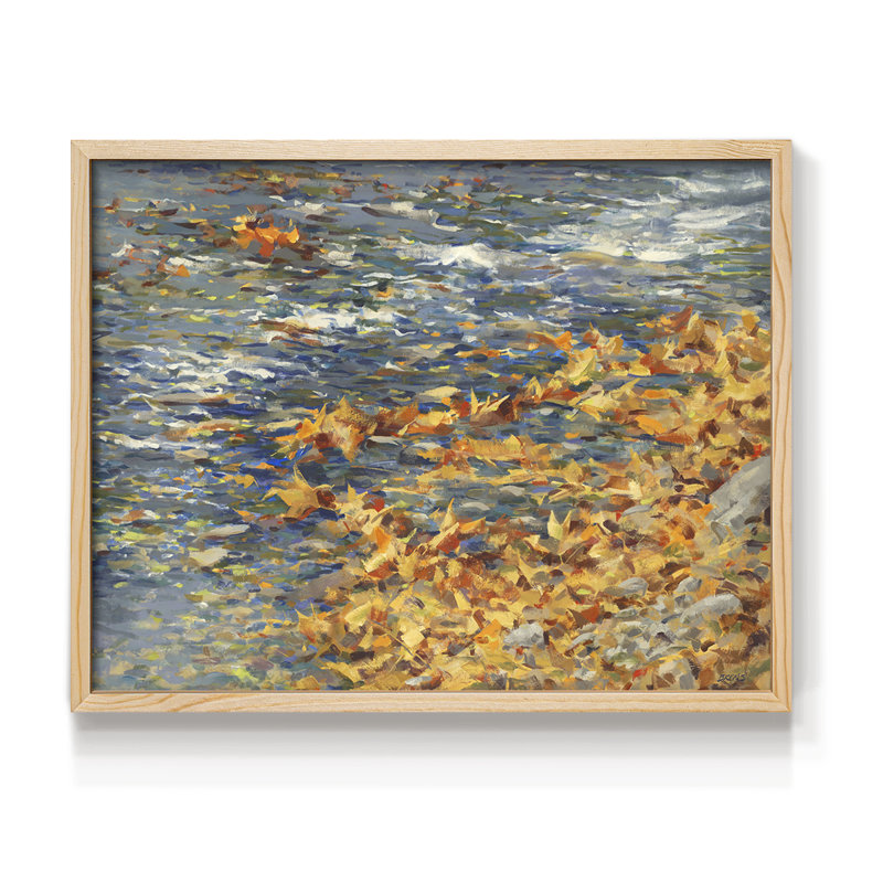 Autumn Creek - impression encadrée - réaménageable, H 8 po x l 10 po, Naturel