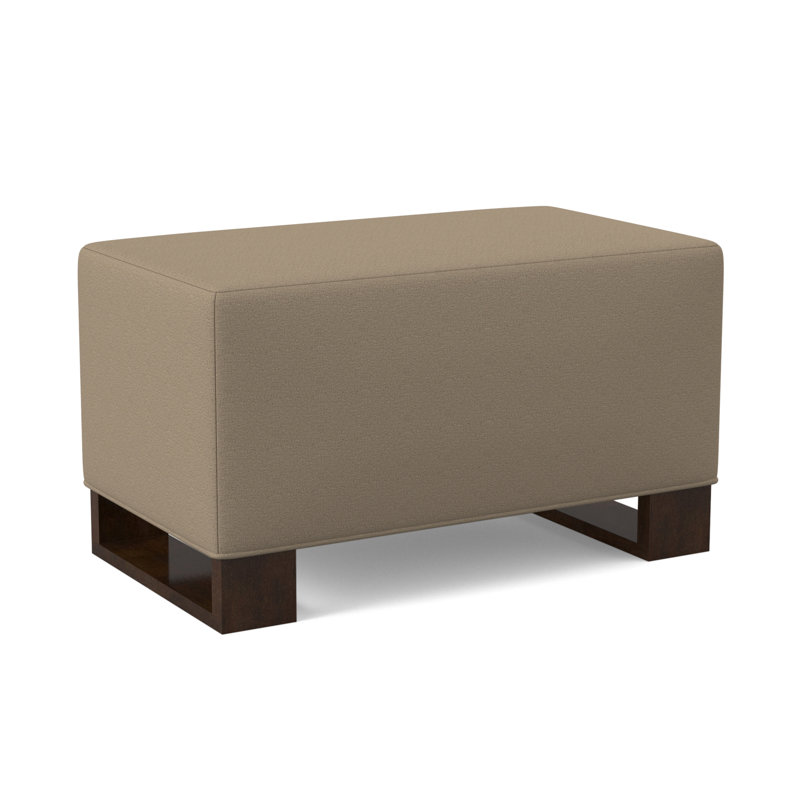 Repose-pieds, Noyer américain, 100% polyester Elise lin