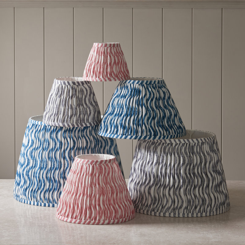Ripple 16cm Lamp Shade, Blue