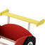 Lit de voiture de course simple rouge sur roulettes, contreplaqué massif et fabrication, rails latéraux pour la prévention des chutes, conception de sommeil confortable, dimensions de 98,7 po x 41,7 po et 26,5 po, assemblage requis, sécurité de qualité,-130833683
