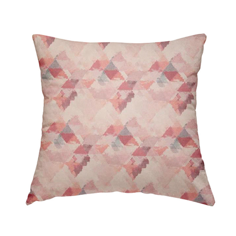 Hytop Geometric Rectangular Cushion, Pink