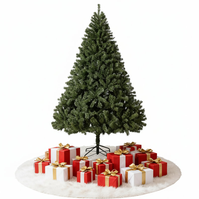 Arbre de Noël à charnière épinette pliable, H 6 pi