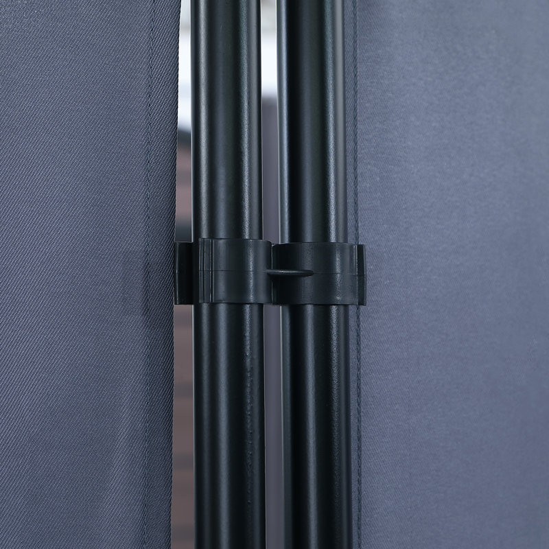 Paravent pliant à 3 panneaux l 102 po x H 71 po x P 3 po Eliana, Gris