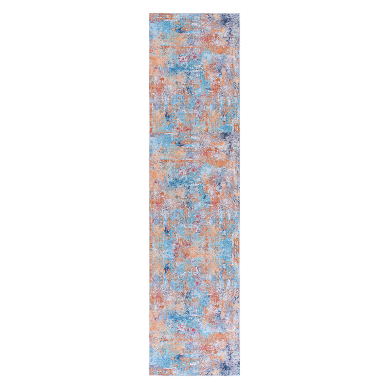 LOOM & LUXE 2'6''X10' Runner, Washable Rug, Low-Pile, Non-Slip, Non-Shedding, Foldable, Kid & Pet Friendly - Area Rugs For Living Room, Bedroom, Kitchen, Dining Room Rug  (Multi, 2'6''X10')