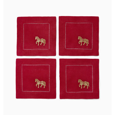 Lunar New Year Linen Square Napkins