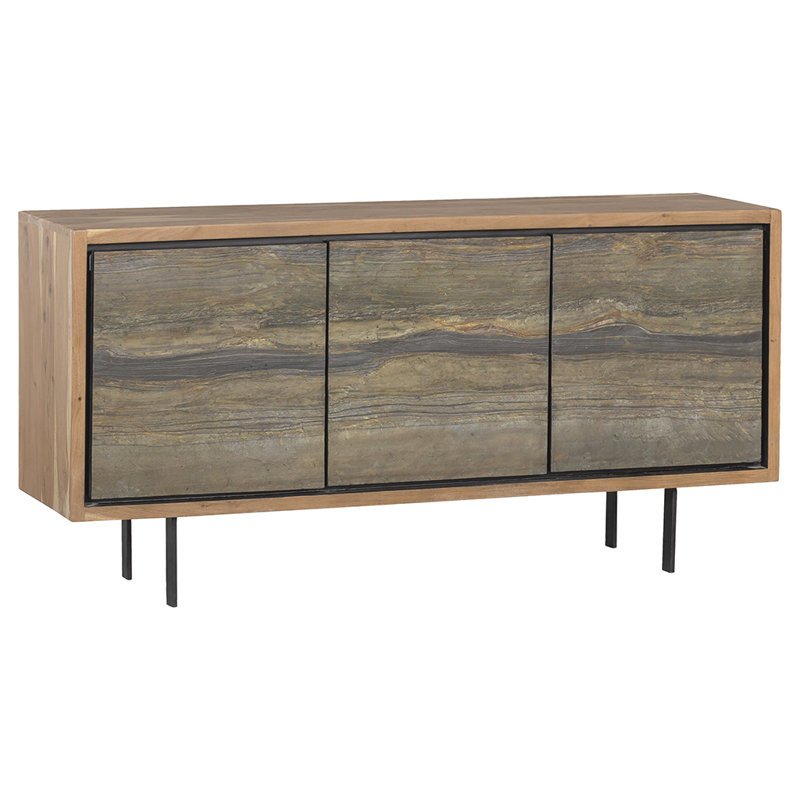 Sundries 60" Wide Acacia Solid Wood Credenza