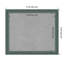Tableau magnétique encadré gris sarcelle recyclé-101932492