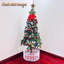 Arbre de Noël artificiel 5 pi avec lumières à DEL écoénergétiques, comprenant 109 jupes d'arbre suspendues et garde-corps-1282831996