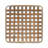 Set Of Two Brown Square Bamboo Basket Trays