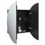 Armoire-lavabo avec miroir rond vidaXL-1564665408