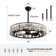 31'' Dimmable Crystal Ceiling Fan With Light Kit And Remote Control