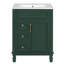 Meuble-lavabo de salle de bain avec lavabo en céramique, armoire moderne avec 2 tiroirs et tablette réglable-753319515