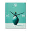 Horloge murale surdimensionnée turquoise Tenpin-2128588843