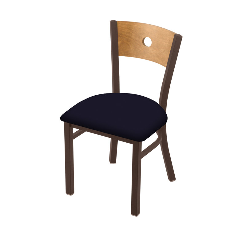 Chaise 630 Voltaire, Érable moyen, Vinyle - Crépuscule galop, Bronze