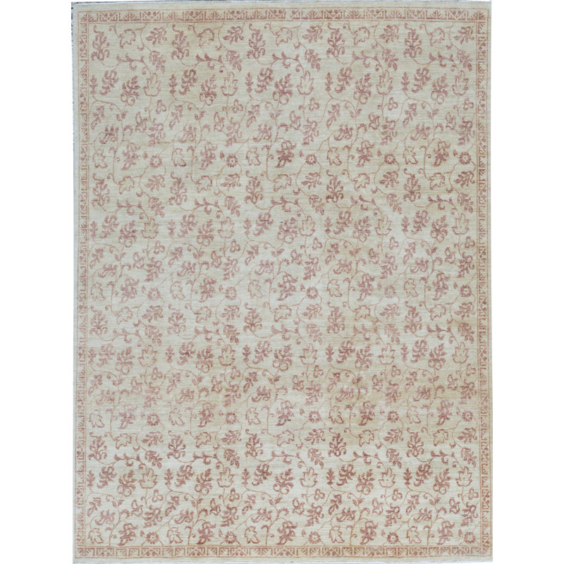 Tapis beige de haute qualité noué à la main Ziegler