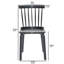 Farmhouse Rectangle Dining Set with Mid-century Windsor Chair Set-440782058-440782069-467204160