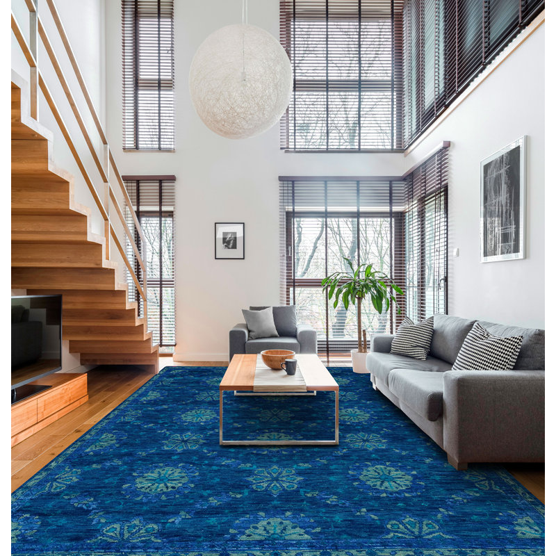 Seville Hand Knotted Area Rug, Rectangle 8' x 10'