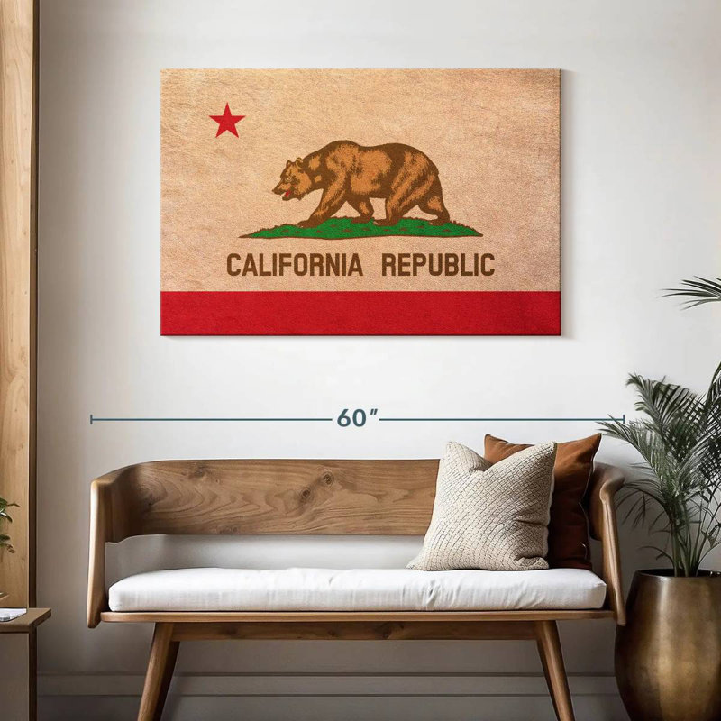 Borges California Flag, 30" H x 45" W