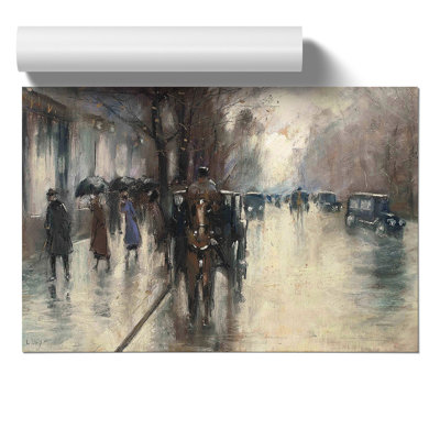Under The Lime Trees by Lesser Ury - No Frame Painting