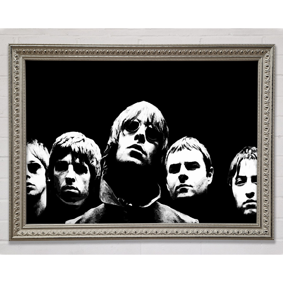 Oasis Wonderwall Pop Art - Einzelne Bilderrahmen Kunstdrucke