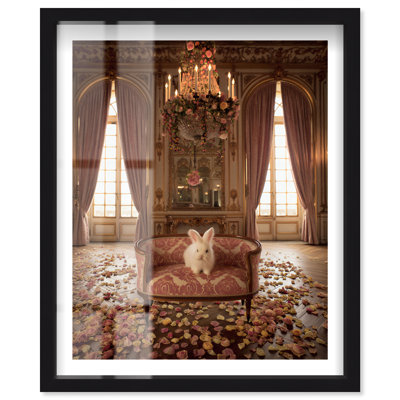 Décoration murale chambre à coucher «Fluffy Bunny II Shadowbox» par Notoriart